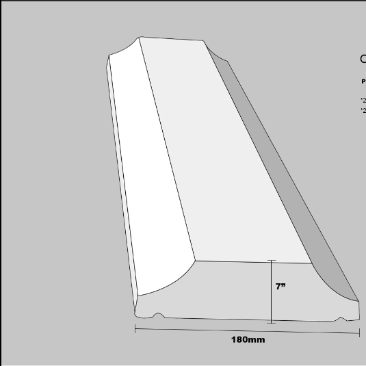 WALL COPING (7″ CURVED)
